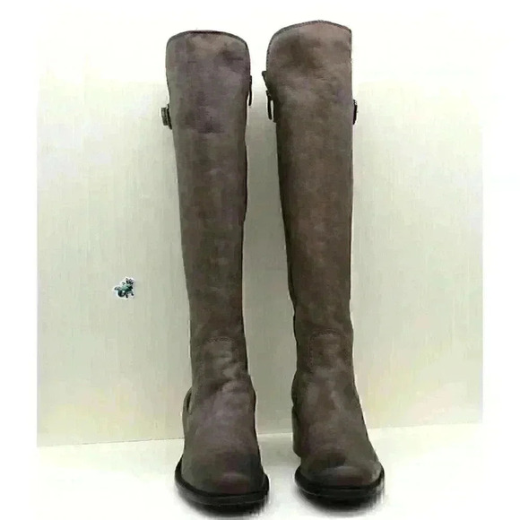 Donald Pliner Muriel Women's Brown Distressed Leather Knee High Boots Size US 10 - Picture 5 of 11